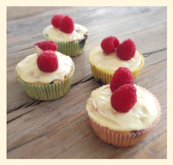 White Chocolate Blueberry Muffins